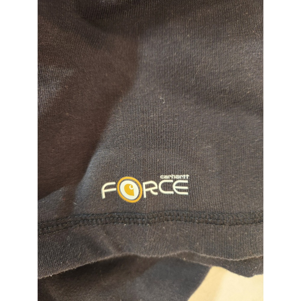Carhartt Force Mens 2XL Black Relaxed Fit Short Sleeve Pocket Polo Shirt‎ Casual - Picture 9 of 11